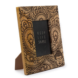 Stredný Rám na Fotografie z Mangového Dreva ( 10x15cm) 26x20x2cm - Bud