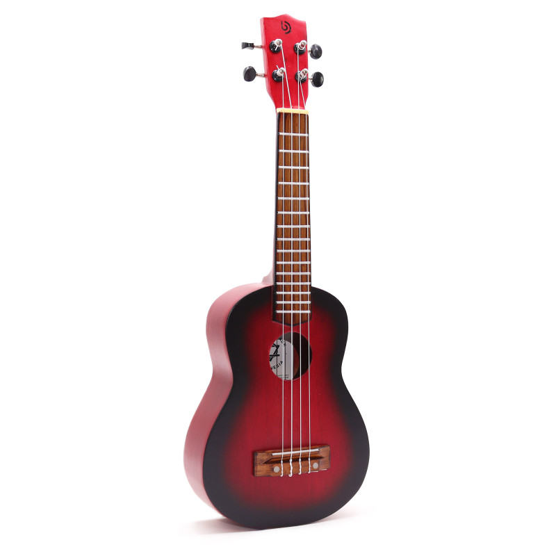 Ručne Vyrábané Ukulele - Prírodná Povrchová Úprava s Tieňovaním (4 str
