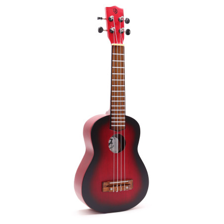 Ručne Vyrábané Ukulele - Prírodná Povrchová Úprava s Tieňovaním (4 str