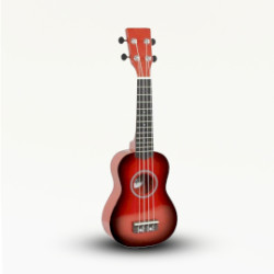 Ručne Vyrábané Ukulele - Prírodná Povrchová Úprava s Tieňovaním (4 str