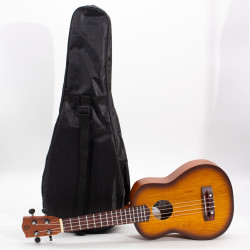 Ručne Vyrábané Ukulele - Modrá Povrchová Úprava s Tieňovaním (4 struny