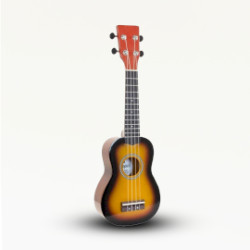 Ručne Vyrábané Ukulele - Oranžová Povrchová Úprava s Tieňovaním (4 str