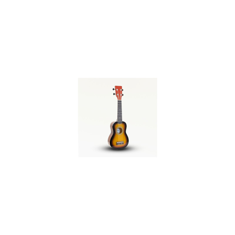 Ručne Vyrábané Ukulele - Oranžová Povrchová Úprava s Tieňovaním (4 str
