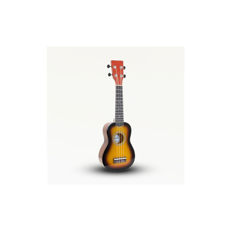 Ručne Vyrábané Ukulele - Oranžová Povrchová Úprava s Tieňovaním (4 str