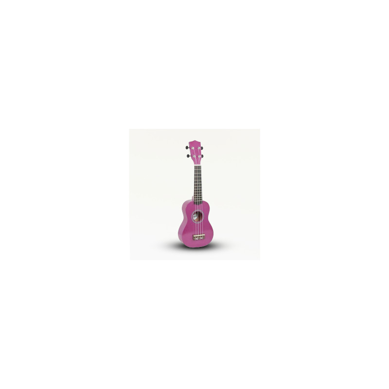 Ručne Vyrábané Ukulele - Svetlá Ružová Povrchová Úprava (4 struny)
