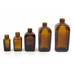 140x 10ml Jantárová Sklenená Alchymistická Fľaša - Bez Uzáveru