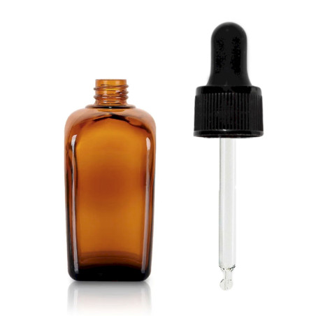 140x 10ml Jantárová Sklenená Alchymistická Fľaša s Pipetou