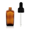 140x 10ml Jantárová Sklenená Alchymistická Fľaša s Pipetou