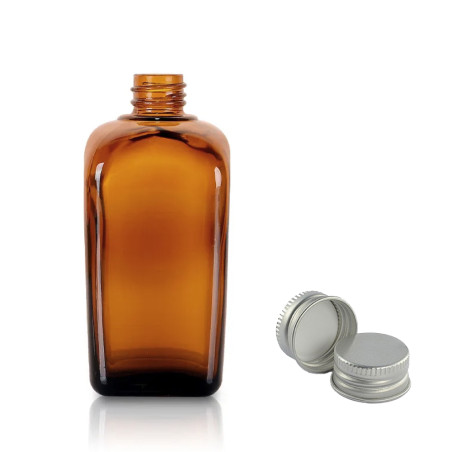 88x 30ml Jantárová Sklenená Alchymistická Fľaša s Hliníkovým Uzáverom