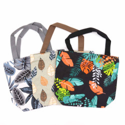 3x Tropická Praktická Taška Quick Shop Bag – (3x2 rôzne vzory) – 32x23