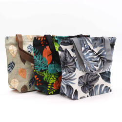3x Tropická Praktická Taška Quick Shop Bag – (3x2 rôzne vzory) – 32x23