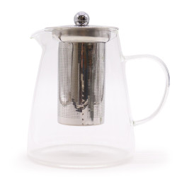 Sklenený Čajník so Sitkom -Tvar Fľaše - 950ml