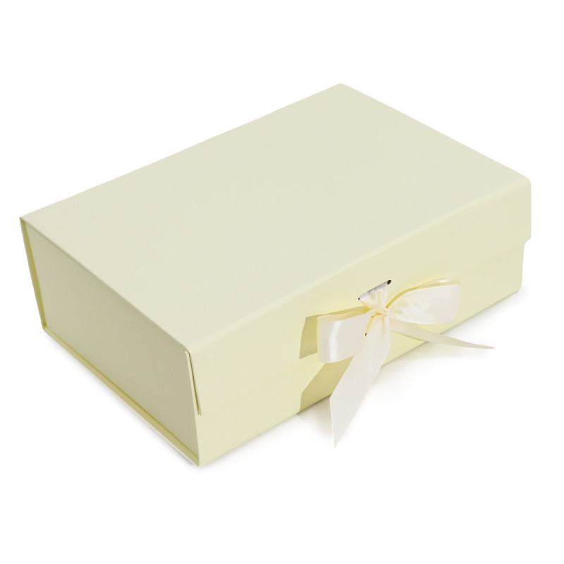 3x Plochá Darčeková Krabička - Veľká (28.2x20.2x9.2cm) - Ivory