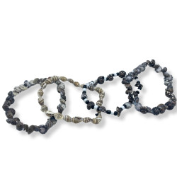 12x Ručne Vyrábané Náramky Priateľstva - Malé Plážové Mušle (rôzne)