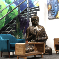 Veľký Budha v Starožitnej Zlatej Meditačnej Stupe, 1,5 m
