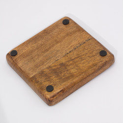 Veľký Štvorcový Podnos na Drobnosti 15x15x2,5cm - Hríbový Dizajn Gašta