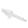 50x Biela Sklenená Pipeta T/E pre 50 ml Fľašku s Kvapkadlom 18mm