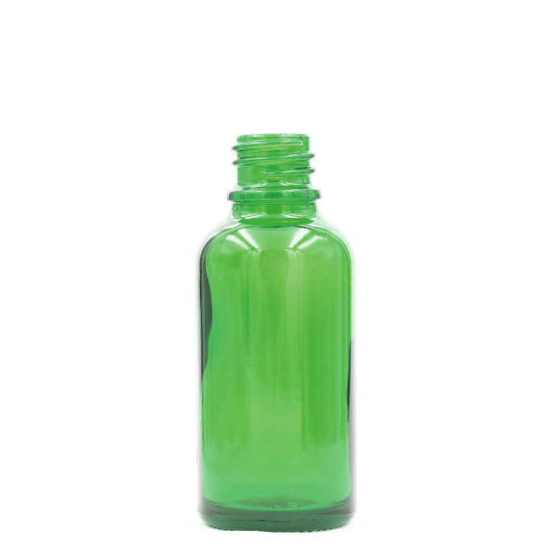 156x 15ml Zelená Sklenená Fľaška - Bez Uzáveru