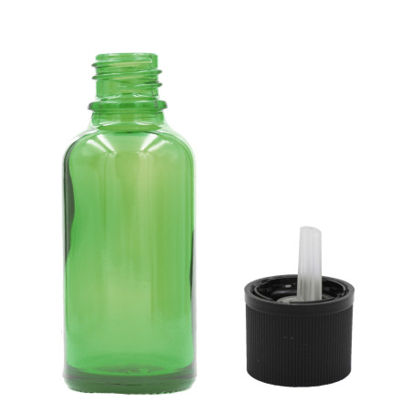 88x 50ml Zelená Sklenená Fľaška s Uzáverom s Detskou Poistkou