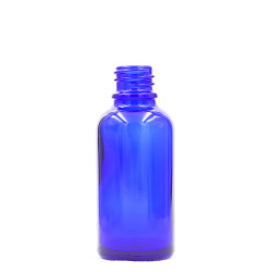 156x 15ml Modrá Sklenená Fľaška - Bez Uzáveru