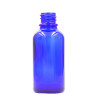 88x 50ml Modrá Sklenená Fľaška - Bez Uzáveru