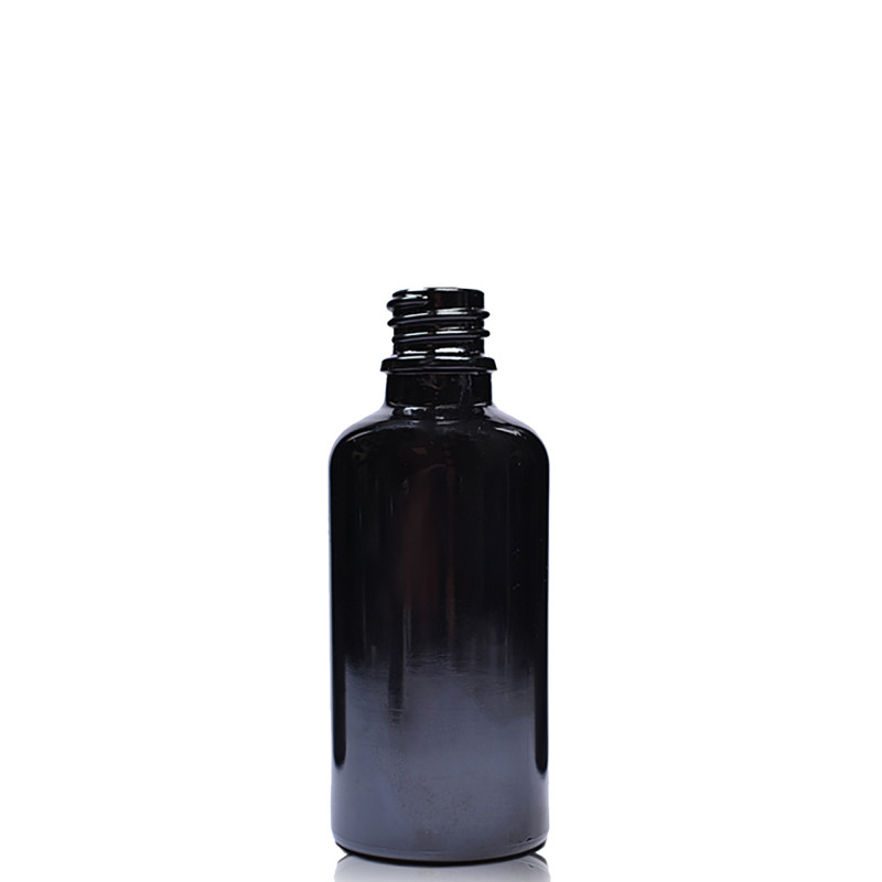 255x 5ml Čierna Sklenená Fľaška - Bez Uzáveru