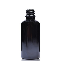 110x 30ml Čierna Sklenená Fľaška - Bez Uzáveru