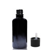 110x 30ml Čierna Sklenená Fľaška s Uzáverom s Detskou Poistkou