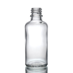 88x 50ml Číra Sklenená Fľaška - Bez Uzáveru