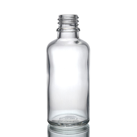 88x 50ml Číra Sklenená Fľaška - Bez Uzáveru