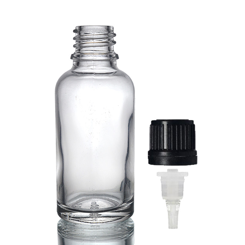 110x 30ml Číra Sklenená Fľaška s Kvapkadlom