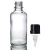 168x 100ml Číra Sklenená Fľaška s Kvapkadlom
