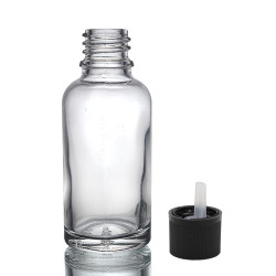 110x 30ml Číra Sklenená Fľaška s Uzáverom s Detskou Poistkou