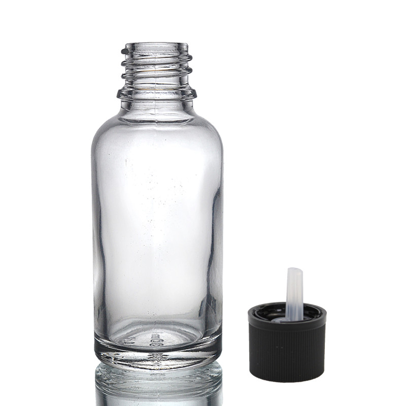 110x 30ml Číra Sklenená Fľaška s Uzáverom s Detskou Poistkou