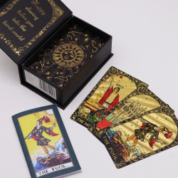 Tarot so Zlatou Fóliou - Nechajte Kúzlo Začať - Darčeková Krabička