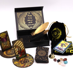 Tarot so Zlatou Fóliou - Nechajte Kúzlo Začať - Darčeková Sada