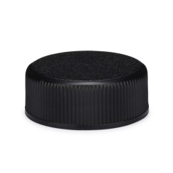 50x Uzáver na Sklenenú Liekovku - Čierny Plast 28 mm