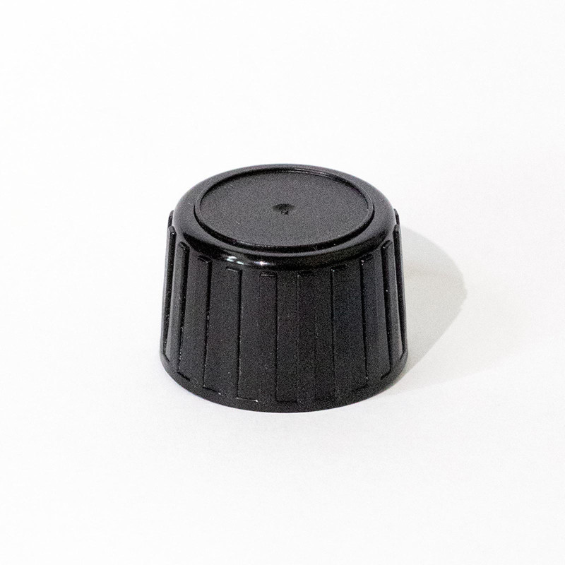 50x Uzáver na Sklenenú Liekovku Čierny CR/TP 28mm