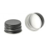 50x Uzáver na Sklenenú Liekovku - Čierny Hliník 28 mm