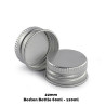 50x Uzáver na Jantárovú Fľašu (120ml) - Strieborný Hliník 22mm
