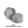 50x Uzáver na Jantárovú Fľašu (pre 230ml a 500ml) - Strieborný Hliník 