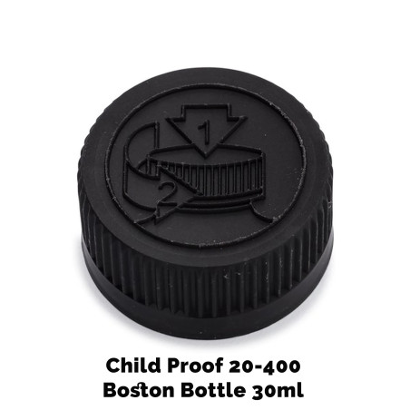 50x Uzáver na Jantárovú Fľašu detská poistka, 20 mm (pre 30-60 ml), Či