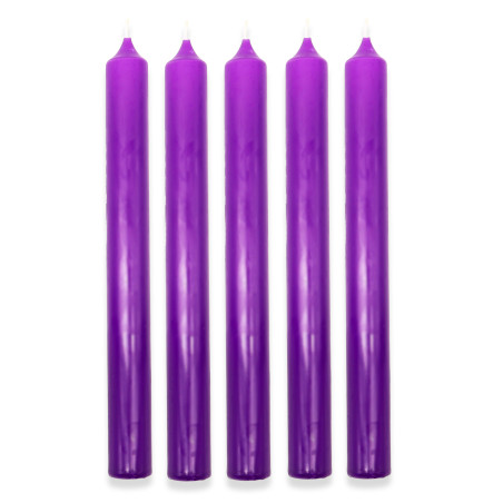 100x Stolová Sviečka - Fialová