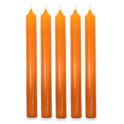 100x Stolová Sviečka - Oranžová