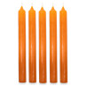 100x Stolová Sviečka - Oranžová