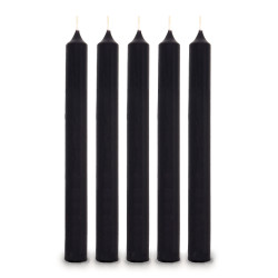 100x Stolová Sviečka - Čierna
