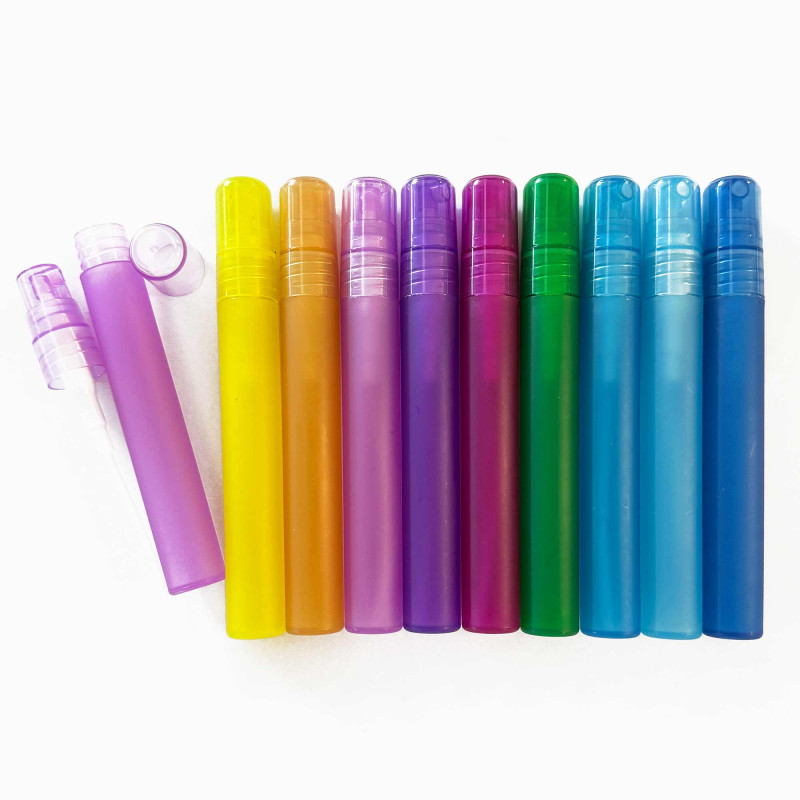 12x Vreckový Sprej na Doplnenie Parfumov Plastový 10 ml - (12 náhodnýc