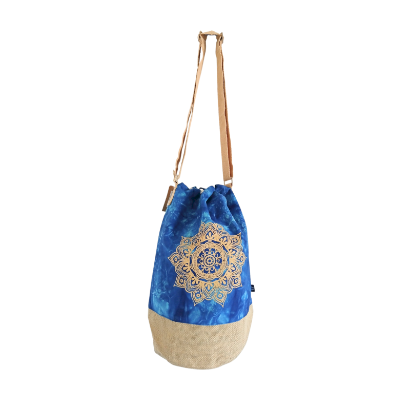 Prírodný Ruksak - Modrý - Mandala