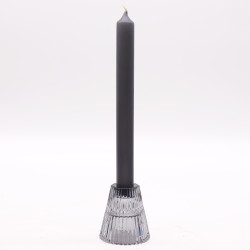 Otočný Svietnik na Čajovú a Stolovú Sviečku - Polnočná Šedá