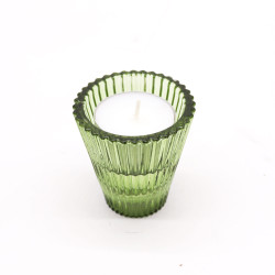 Otočný Svietnik na Čajovú a Stolovú Sviečku - Zelený Nefrit